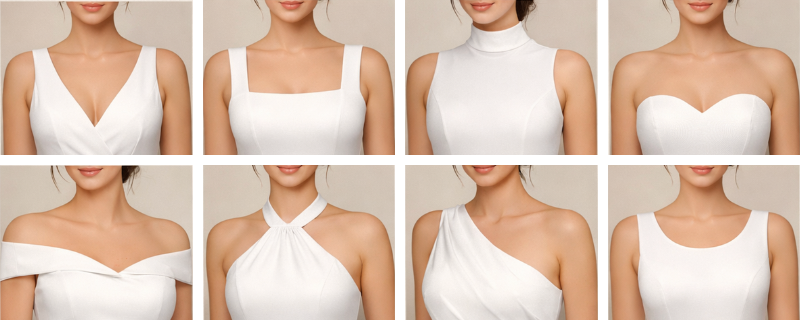 Image d'illustration pour l'article 'Quel décolleté choisir pour sublimer votre tenue de soirée ?' - Guide pour organiser robe et costume : conseils pour bien choisir