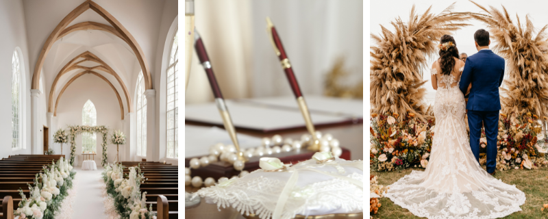 Image d'illustration pour l'article 'Les 3 grands types de cérémonie de mariage' - Guide pour organiser mariage de rêve : conseils et idées pour tout organiser