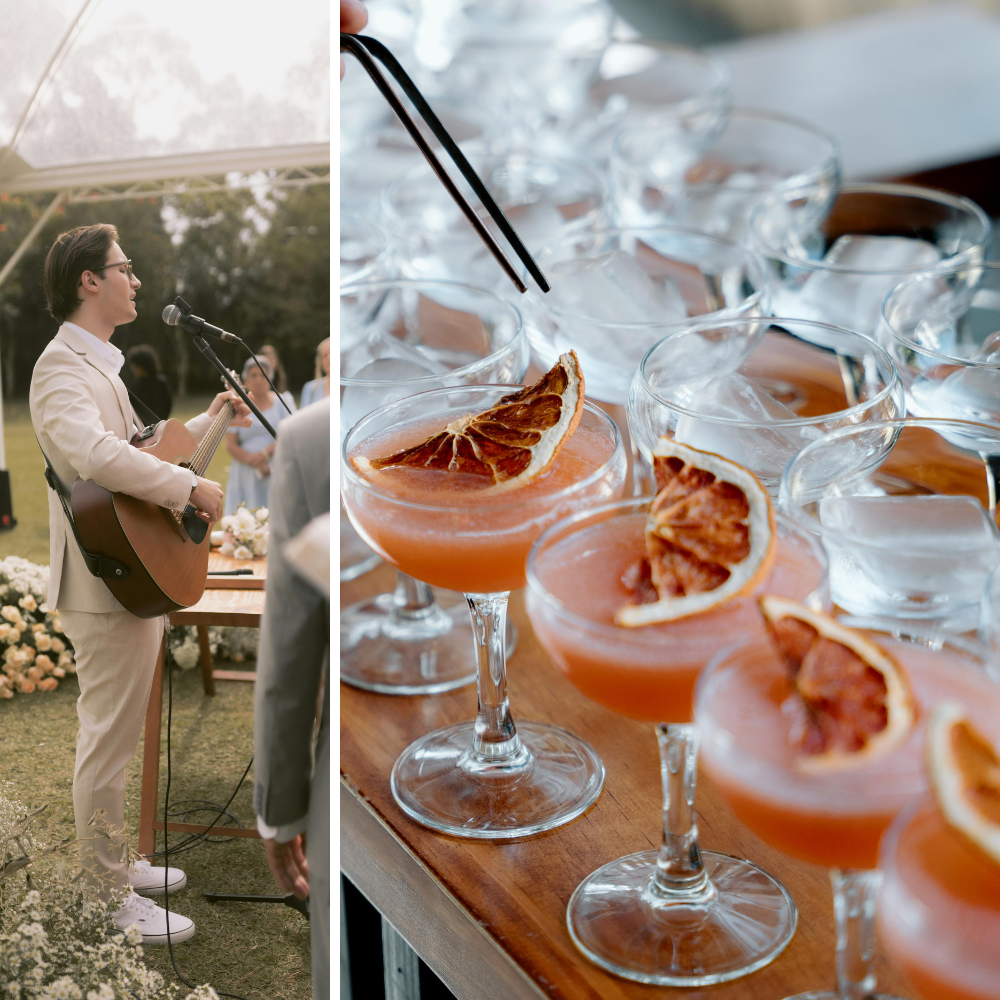Cocktail de bienvenue avec animation musicale